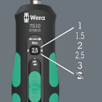Wera Kraftform Safe-Torque Speed Drehmomeschraudr 1-3Nm 7510