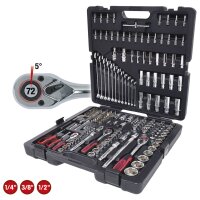 KS Tools 1/4 +3/8 +1/2   216 CHROMEplus Steckschl.-Satz