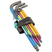 Wera 950/9 Hex-Plus Multicol 1 SB Winkelschlüsselsatz met BL