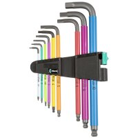Wera 950/9 Hex-Plus Multicol 1 SB Winkelschlüsselsatz met BL