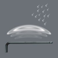 Wera 950/13 Hex-Plus Imperial 1 Winkelschlüsselsatz BlackLaser