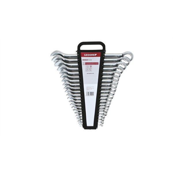 GEDORE red Ring-Maulschlüssel Satz metrisch, 21-teilig