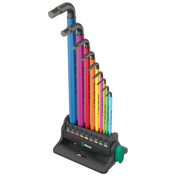 Wera 950/9 Hex-Plus Multicolour 3 Winkelschlüsselsatz metri