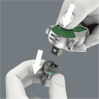 Wera 8000 A Zyklop Speed-Knarre 1/4 -Antrieb