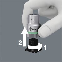 Wera Belt A 4 Zyklop 1/4 Steckschlüsseleinsatz-Satz