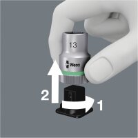 Wera 8006 SC 1 Zyklop Hybrid Knarrensatz 1/2 -Antrieb metri