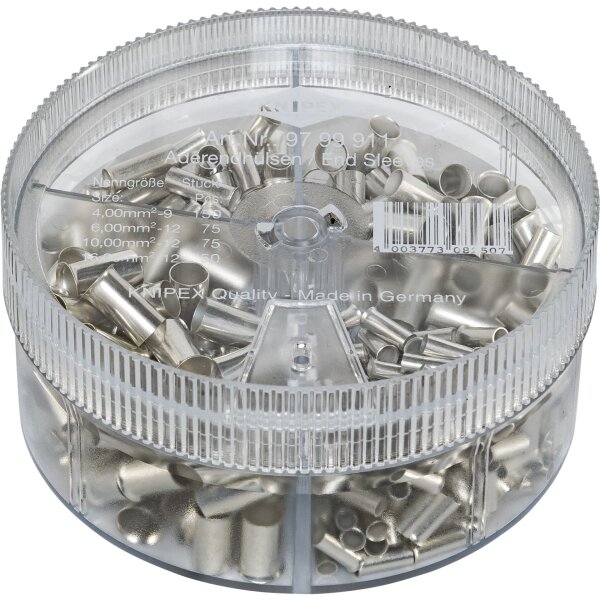 KNIPEX Sortiment unisolierte Aderendhülsen