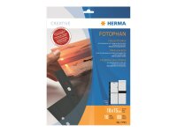 HERMA Fotosichthüllen 100 x 150 mm hoch schwarz 10...