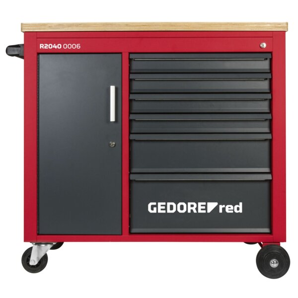GEDORE red Werkstattwagen MECH PLUS mit 6 Schubladen
