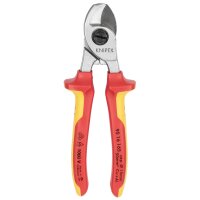 KNIPEX Kabelschere isoliert mit Mehrkomponenten-Hüllen