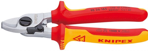 KNIPEX Kabelschere mit Öffnungsfeder