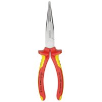 KNIPEX Flachrundzange mit Schneide verchromt 200 mm