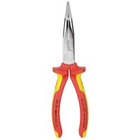 KNIPEX Flachrundzange mit Schneide verchromt 200 mm