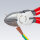KNIPEX Seitenschneider schwarz atramentiert poliert 160 mm