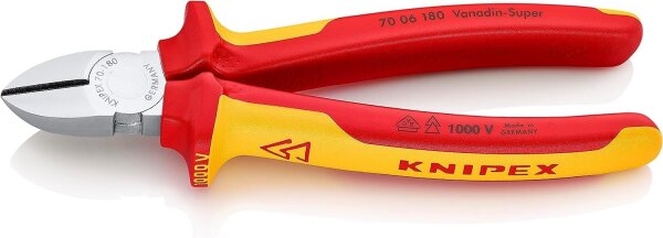 KNIPEX Seitenschneider verchromt 180 mm