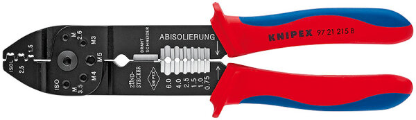 KNIPEX Crimpzange brüniert 215 mm