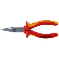 KNIPEX Flachrundzange Mit Schneide verchromt