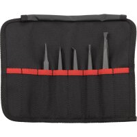 KNIPEX Kunststoffpinzetten-Set, ESD 5tlg