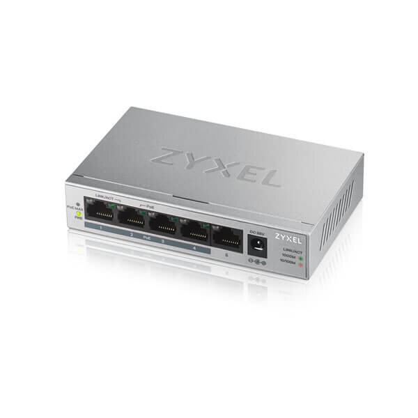 Zyxel GS1005-HP 5-Port Desktop Gigabit PoE+ Switch