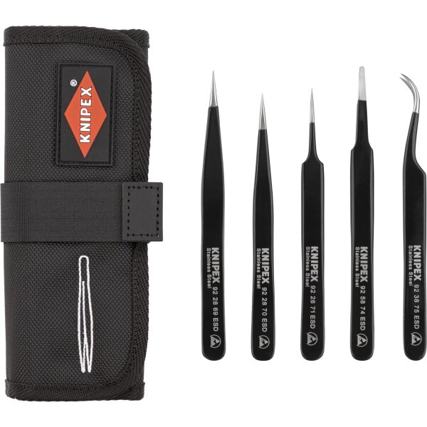 KNIPEX Universalpinzetten-Set, ESD 5tlg