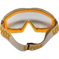 uvex Vollsichtbrille ultrasonic grau/orange