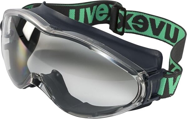 uvex ultrasonic planet Vollsichtbrille innen beschlagfrei, außen extrem kratzfest & chemikalienbeständig