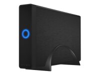 ICY BOX IB-377-C31 Gehäuse für 3,5" SATA HDD zu Type-C® - USB 3.1, Gen 2, 10 Gbit/s, Type-C® zu Type-C® Kabel, schwarz