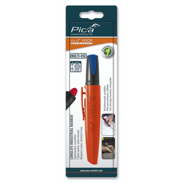 Pica VISOR permanent Marker blau / SB