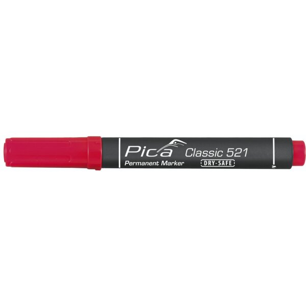 Pica Permanentmarker 2-6mm, Keil spitze, rot