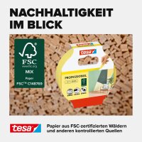 Tesa Kreppband 25m x 25mm Preci.indoor gelb 56270