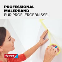 Tesa Kreppband 25m x 25mm Preci.indoor gelb 56270