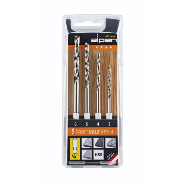 Alpen ATM 4 HSS-HOLZ 6-kant