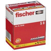 Fischer 50108 Spreizdübel S 8, 100 Stück