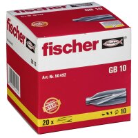 Fischer 50492 GB 10 Gasbetondübel, 20 Stück