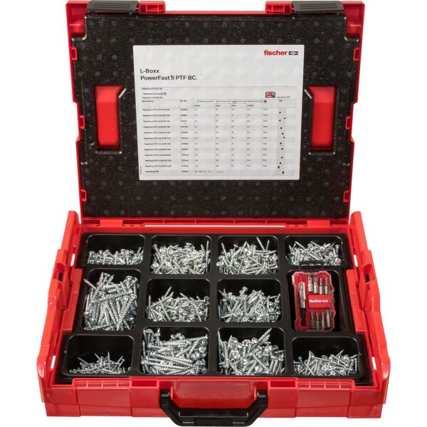 Fischer PowerFast II L-BOXX PanHead Schrauben-Set