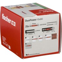 Fischer DUOPOWER 10x80 25 St.
