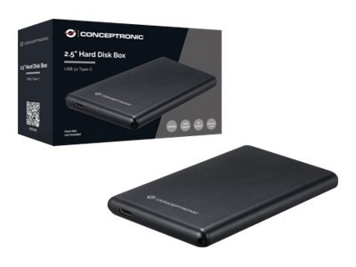 Conceptronic HDE02B Speicherlaufwerksgehäuse HDD-Gehäuse Schwarz 2.5"