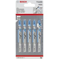 Bosch 5 Stichsägeblätter T 118 B
