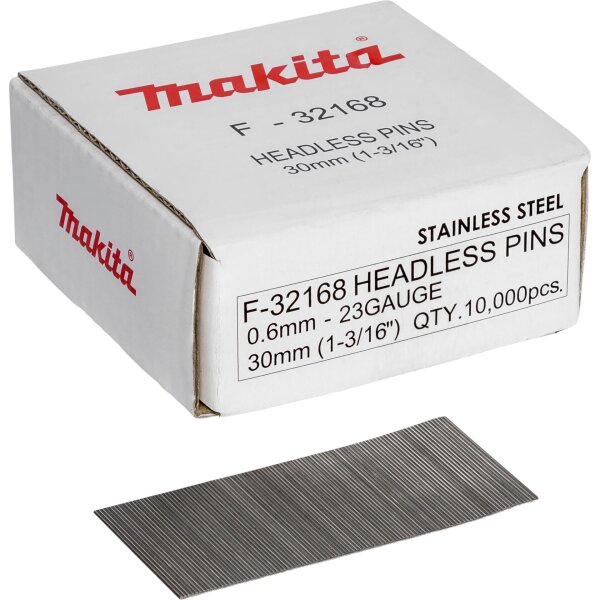 Makita Stift 0,6 x 30mm Inox F-32168  10000 pcs