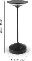 ab+ by Abert Tempo tragbare Tischleuchte Corten