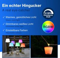 REV LED Flaschenleuchte mit Akku Lamprusco warmweiß&RGB