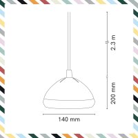 Piffany Mr. Wattson Pendant Nardo grey