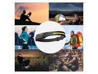 Denver SSH-50 LED-Stirnlampe mit Akku und Sensor