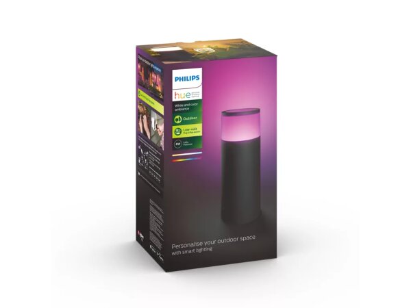 Philips Hue Calla LED Sockelleuchte Erweit.schw.
