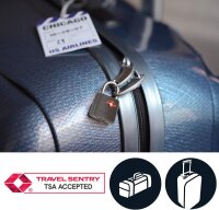 Master Lock Reiseschloß 4688EURD Zahlenkombination TSA farbl sort