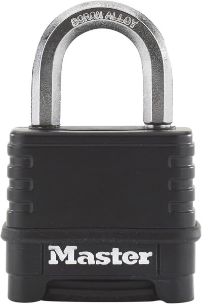 Master Lock Zahlenschloss aus Zink 56mm Schwarz M178EURDLF