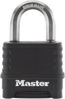 Master Lock Zahlenschloss aus Zink 56mm Schwarz M178EURDLF