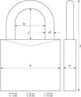 ABUS Zahlenschloss 180IB/50HB63 SL 5