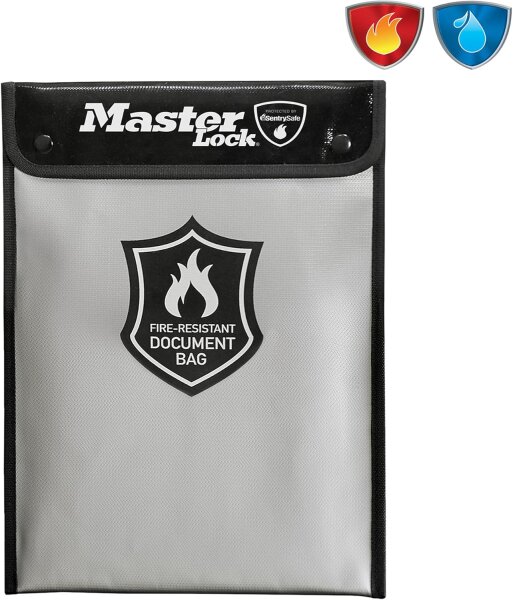 Master Lock Feuerbeständige Dokumententasche 2,8l
