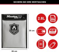 Master Lock Feuerbeständige Dokumententasche 2,8l